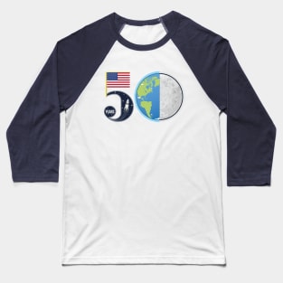 50th Anniversary Apollo 11 Mission Baseball T-Shirt